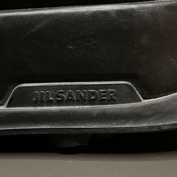 Jil Sander Shoes Mens Size 9 Black Leather Chunky Platform Sole Made In Italy - Picture 4 of 13